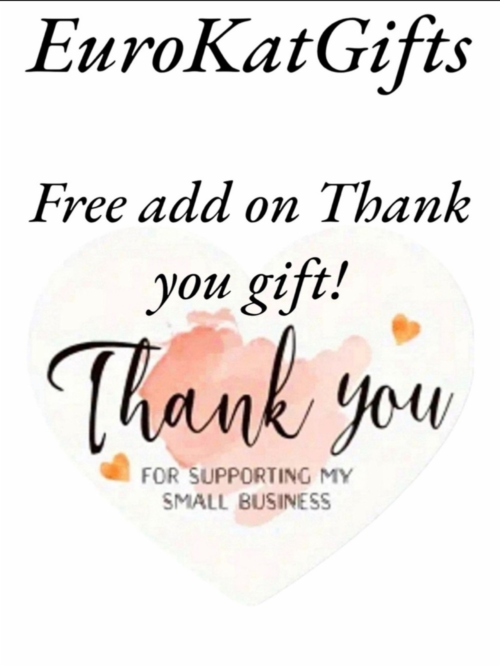 FREE GIFT Every Order =Thank You’ To get a free gift! Pls Like”& Heart listing!